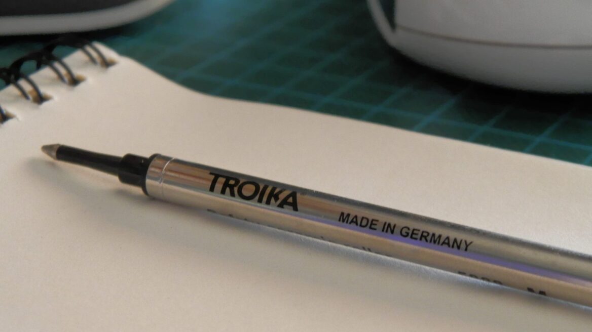 No joke... The Troika pen is made in Germany (vid)